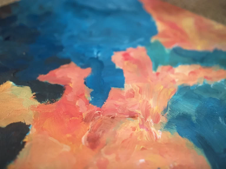 rudinskaitė tapyba dangus debesys drobė