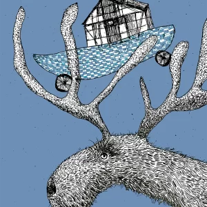 printai A3 kalėdiniai šventiniai spalvoti iliustracijos rudinskaitė