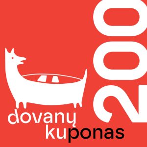 dovanų kuponas 200 eur grafikai lino raižiniams ofortams paveikslams dailės priemonėms