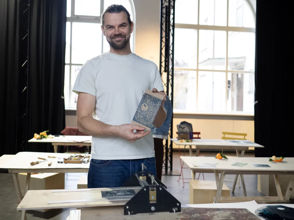 grafikos kūrybinės dirbtuves Klaipėdos lėlių teatre