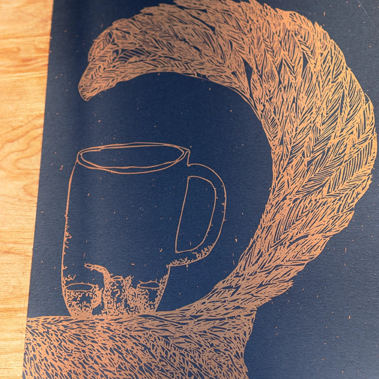 iliustracijos A3 aukštos kokybės printai ant spalvoto popieriaus rudinskaitė