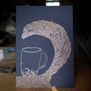 iliustracijos A3 aukštos kokybės printai ant spalvoto popieriaus rudinskaitė