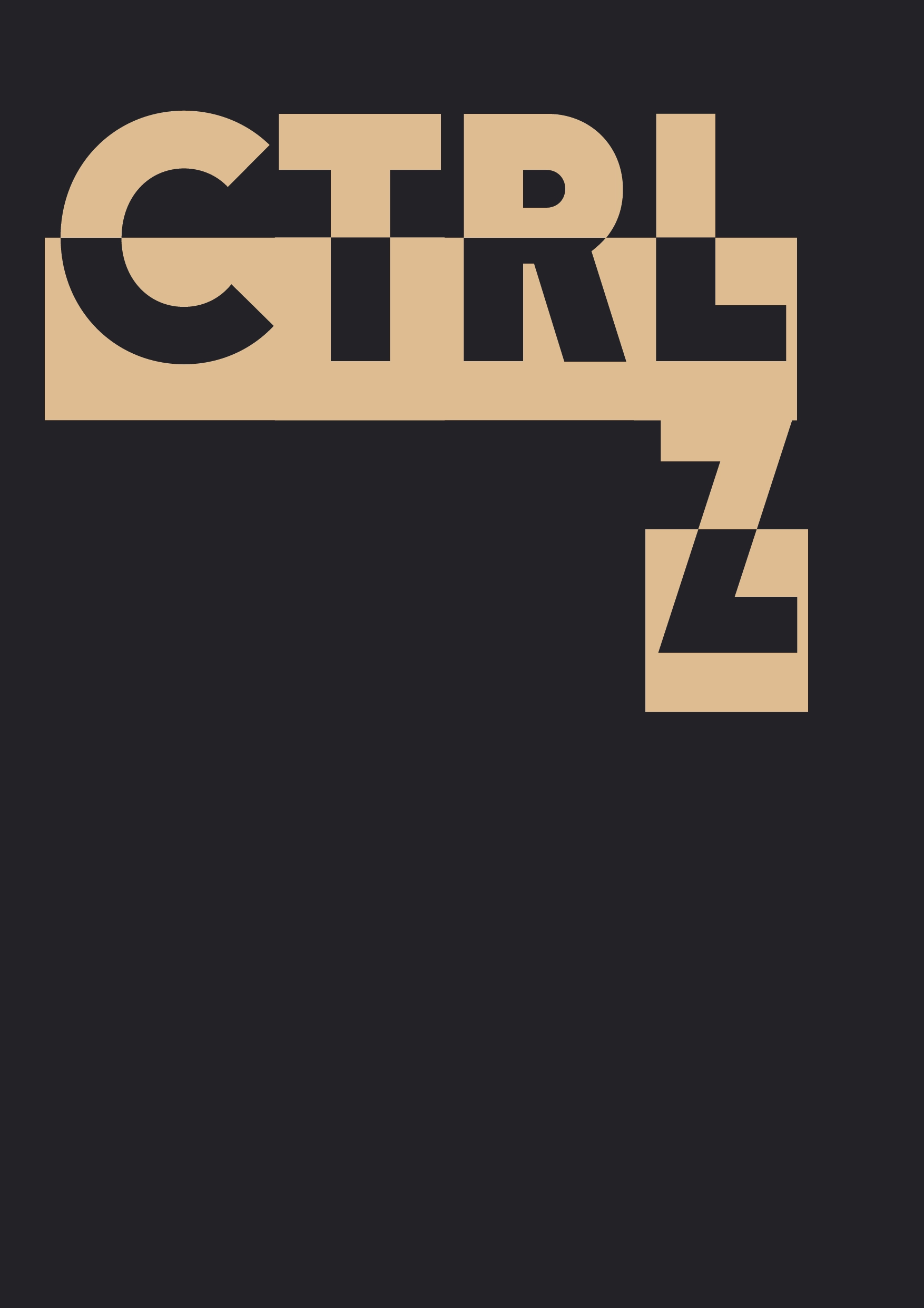 ctrl z printas ant spalvoto popieriaus A3