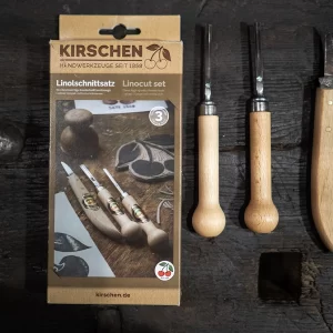 profesionalūs vokiški kaltai grafikai linoleumui medžiui kirschen