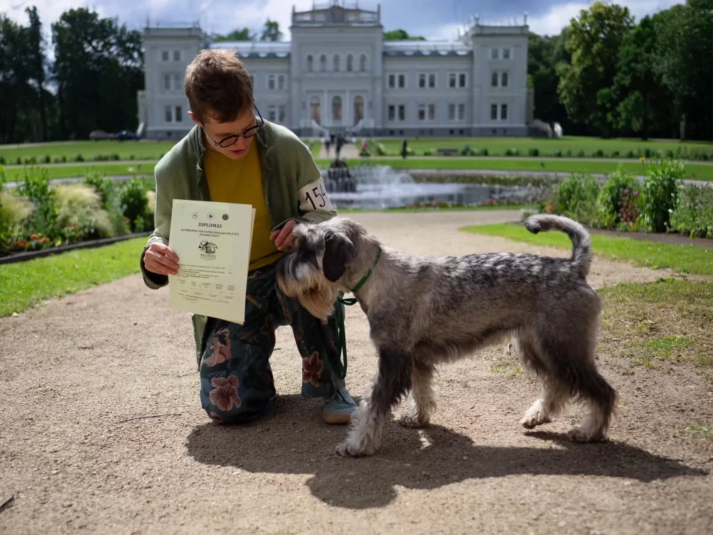 Šunų paroda Plungėje 2025. Mitelšnauceris
