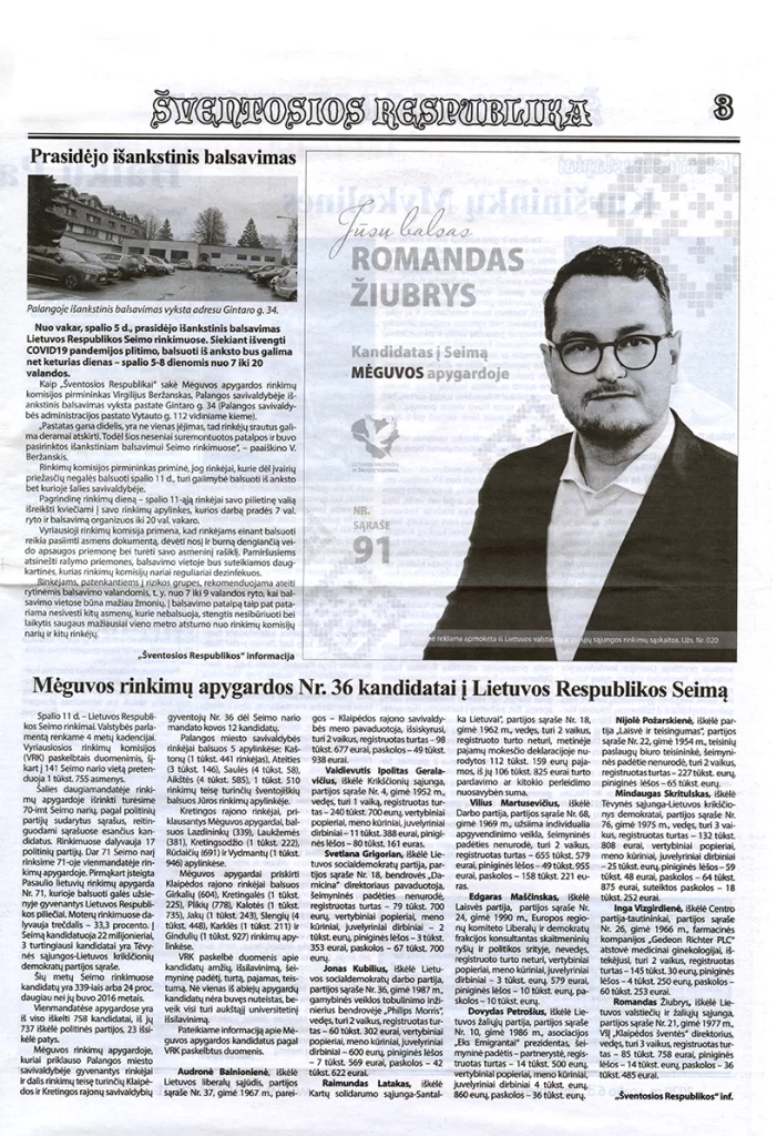 sventosios-respublika-laikrastis-šventoji naujienos istorija