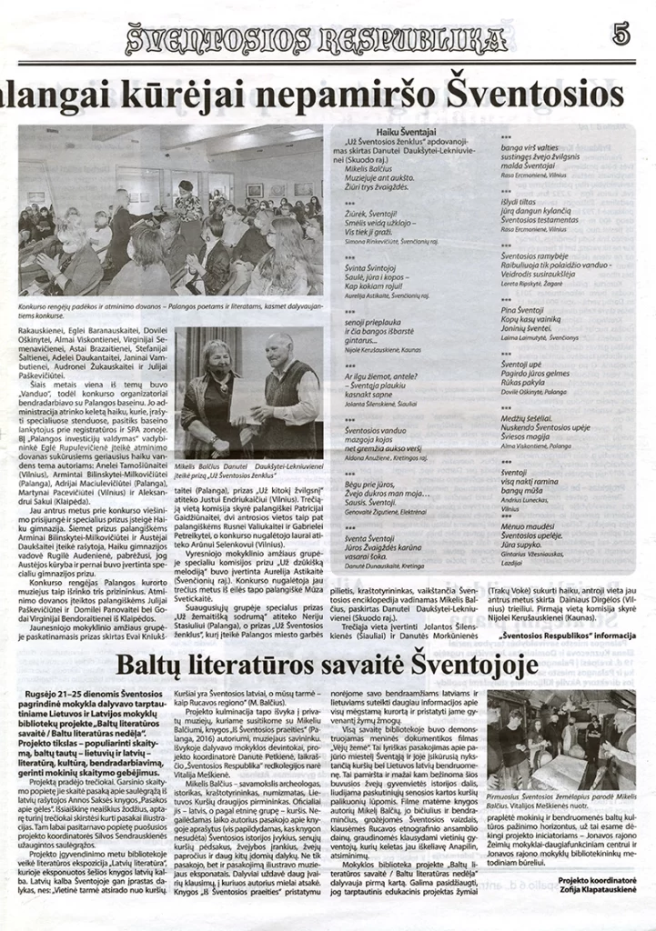 sventosios-respublika-laikrastis-šventoji naujienos istorija