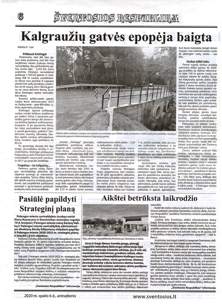 sventosios-respublika-laikrastis-šventoji naujienos istorija