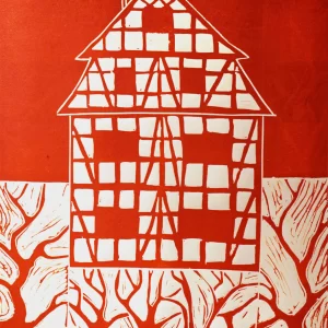 Klaipėdą sergsti šešėliai rudinskaitė lino raižinys grafika